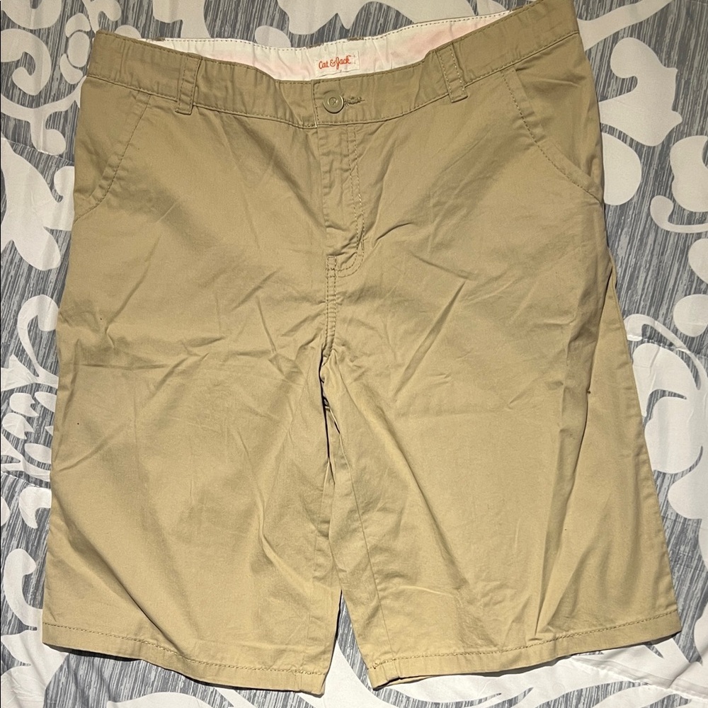 Old Navy Tan Flat Front Men Shorts
